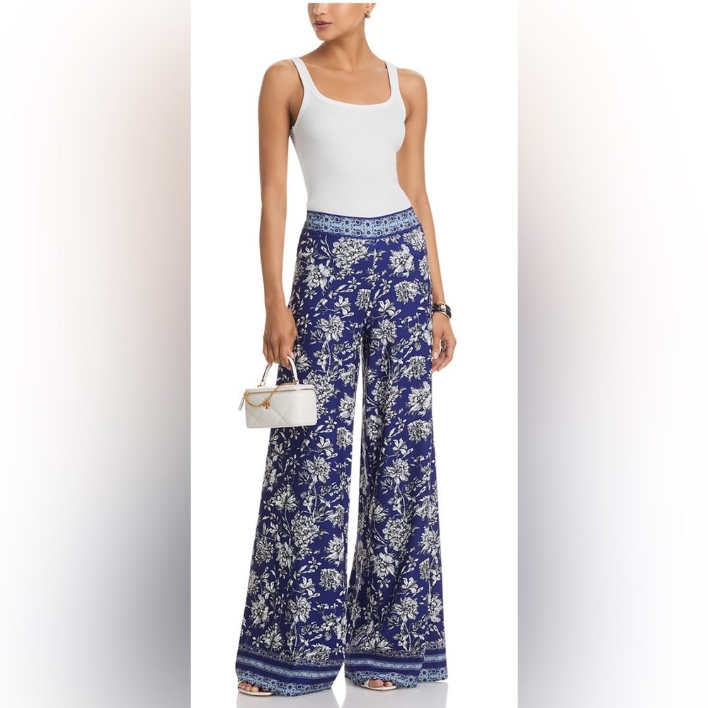 Alice + Olivia Athena Floral Wide-Leg Pants